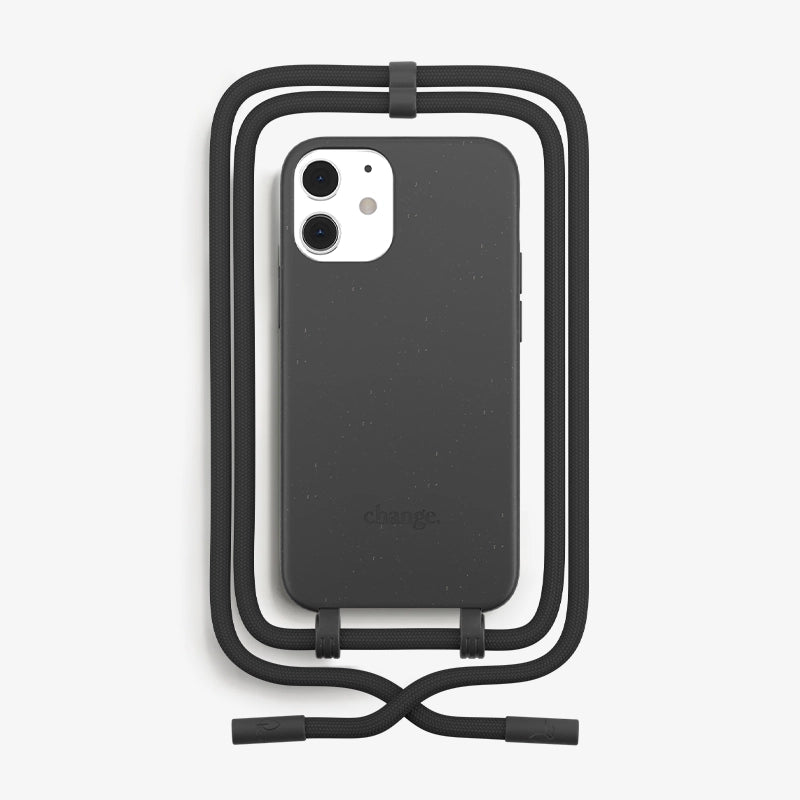 IPhone 12 Mini Handykette abnehmbar Schwarz