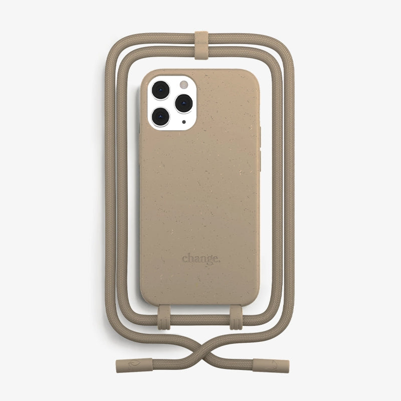 IPhone 12/ 12 Pro Handykette abnehmbar Braun
