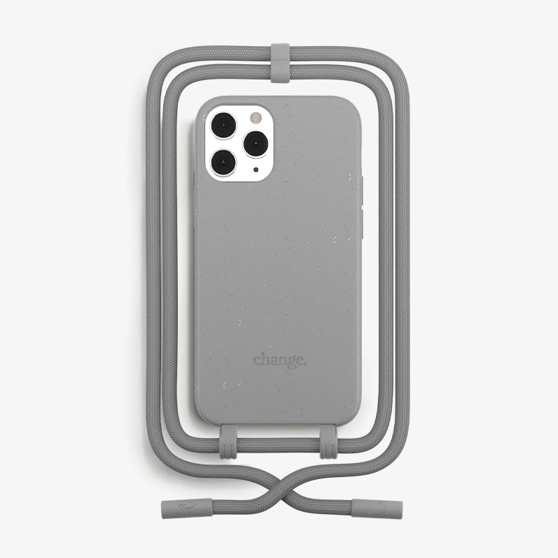 IPhone 12 Pro Handykette abnehmbar Grau