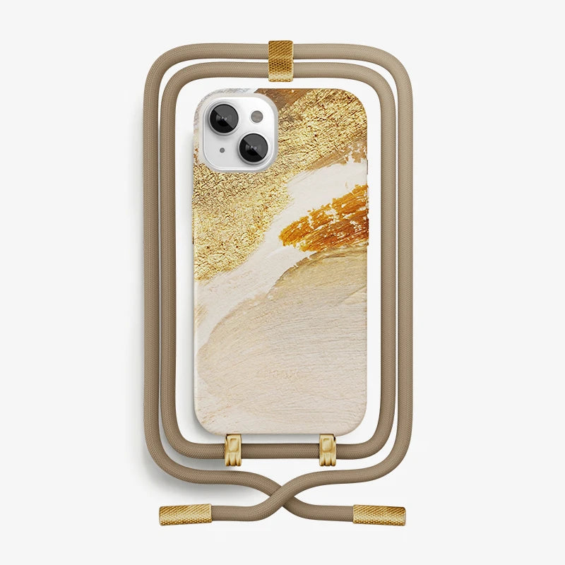 iPhone 14 Handykette Desert Gold