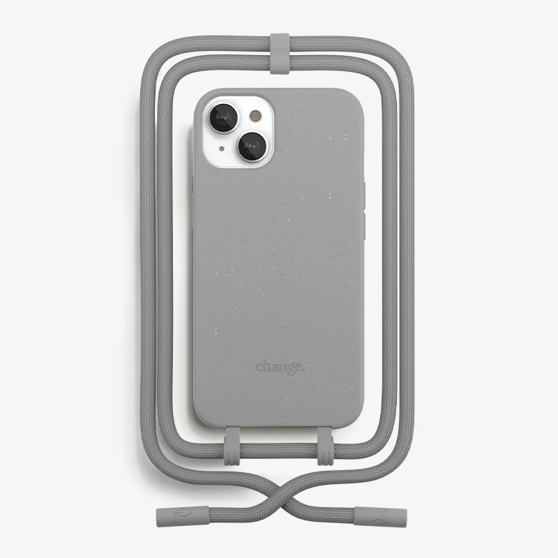 IPhone 14 Handykette abnehmbar Grau