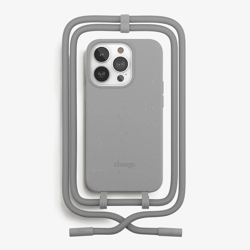IPhone 14 Pro Handykette abnehmbar Grau
