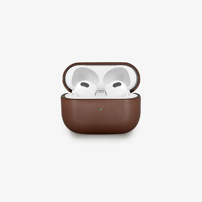 AirPods 3 Hülle Leder Braun Vegan