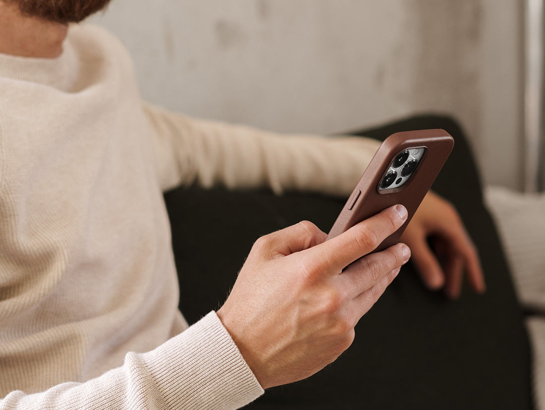 Veganes Leder Case iPhone 15