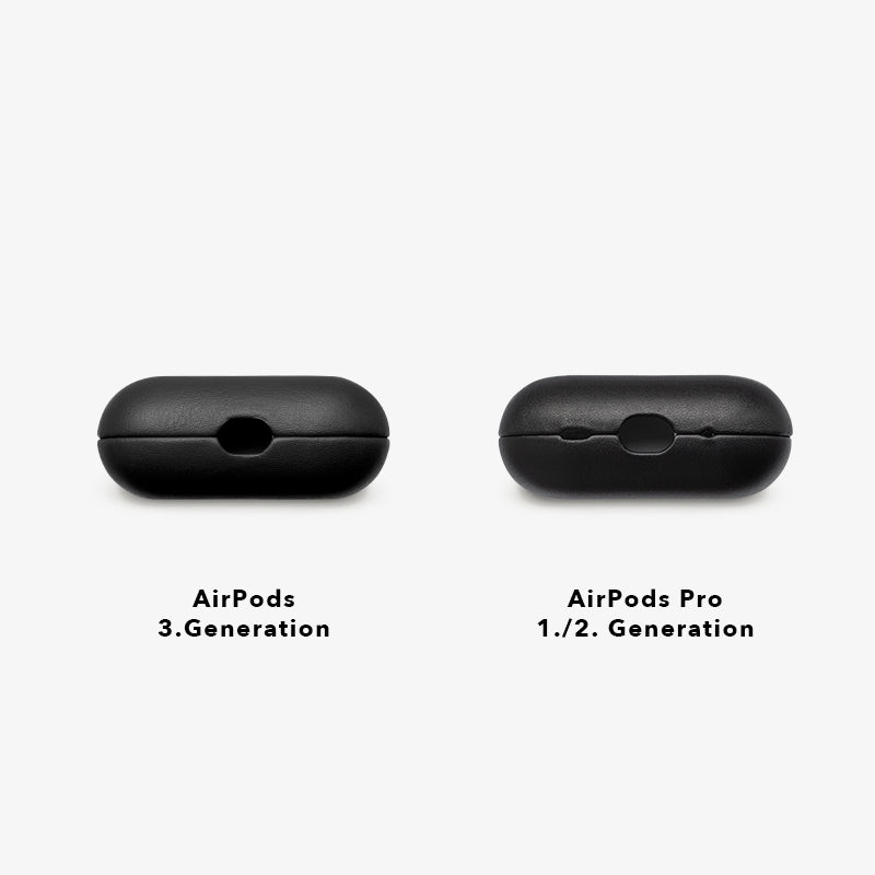 AirPods Pro Hülle Leder Schwarz Vegan