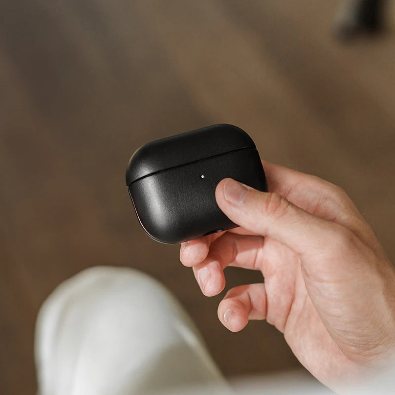 AirPods 3 Hülle Leder Schwarz Vegan