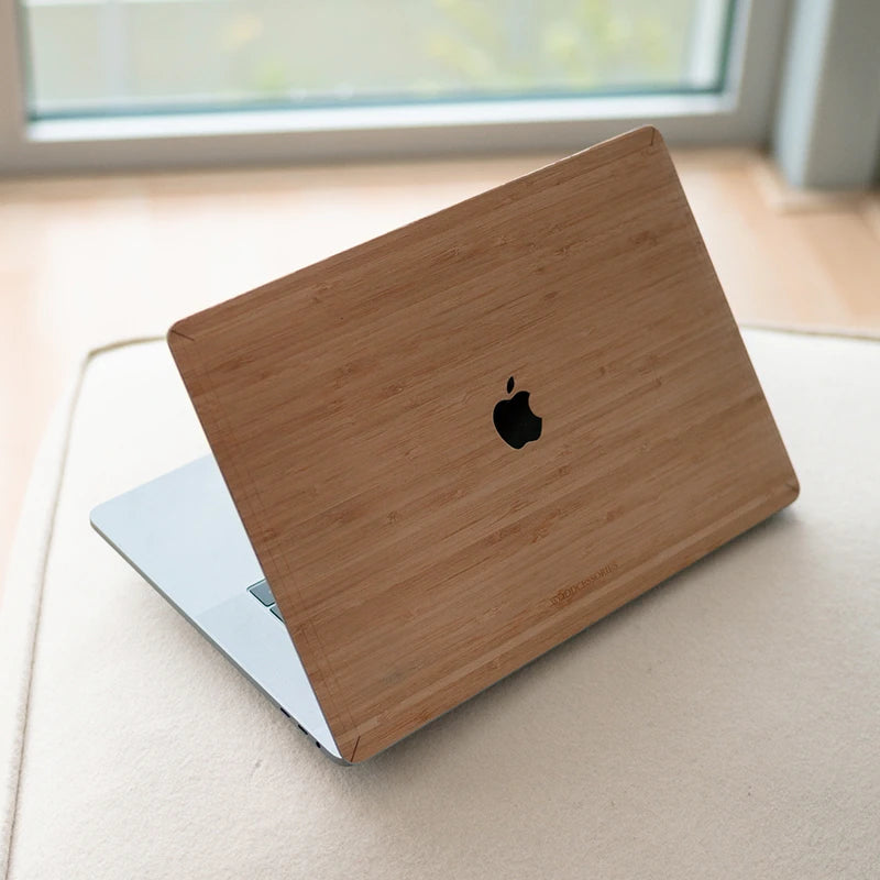 macbook skin bambus