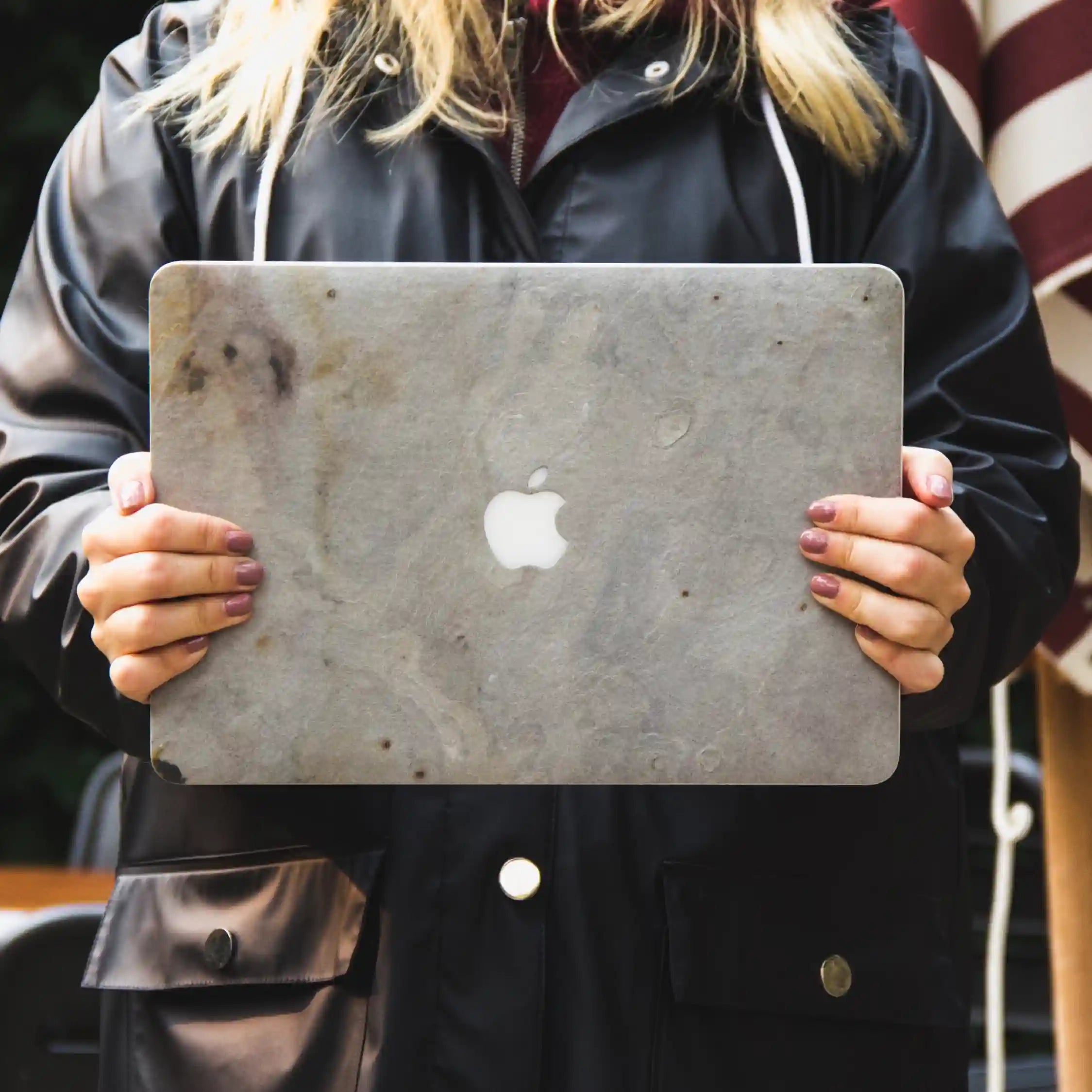 macbook cover folie stein