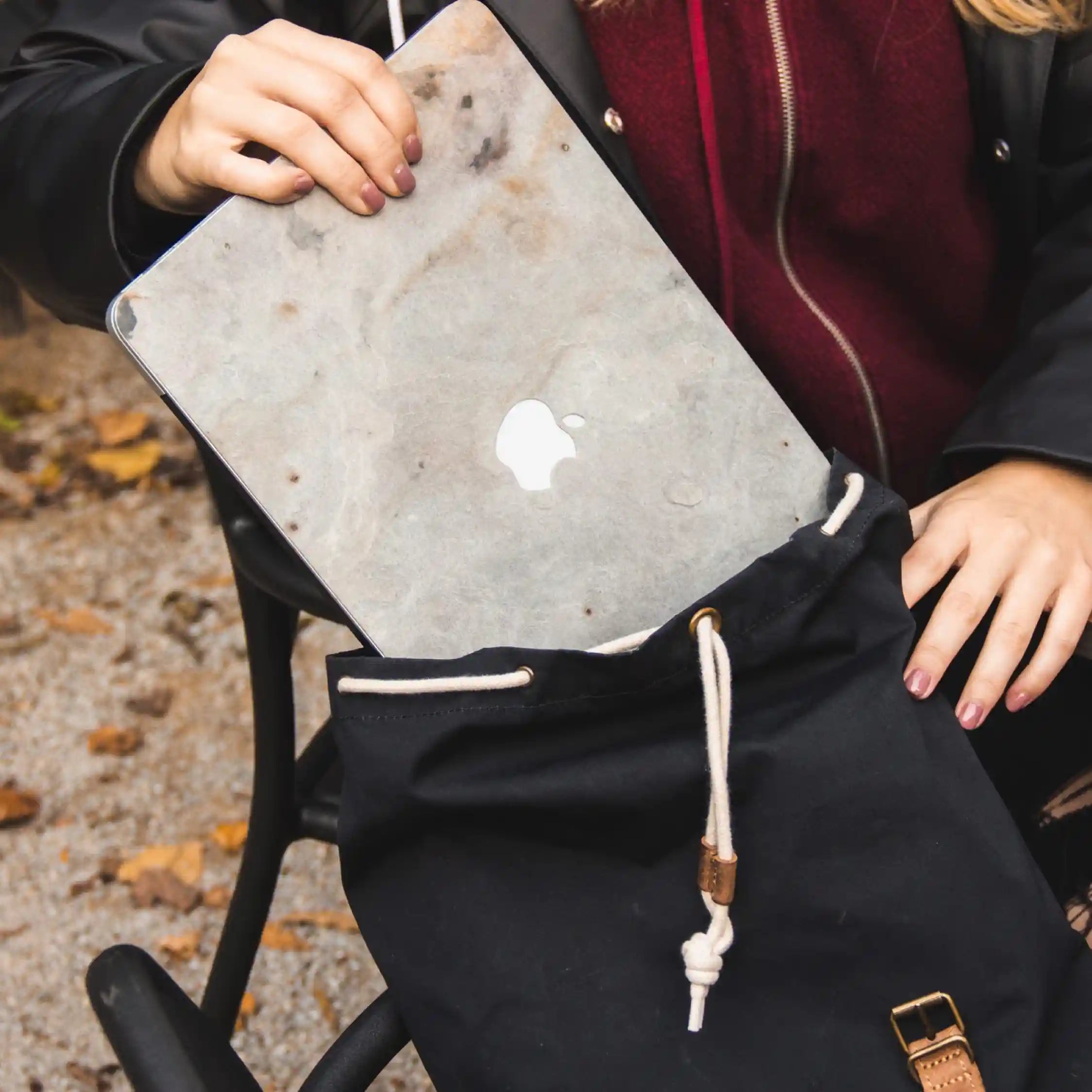 macbook cover folie stein