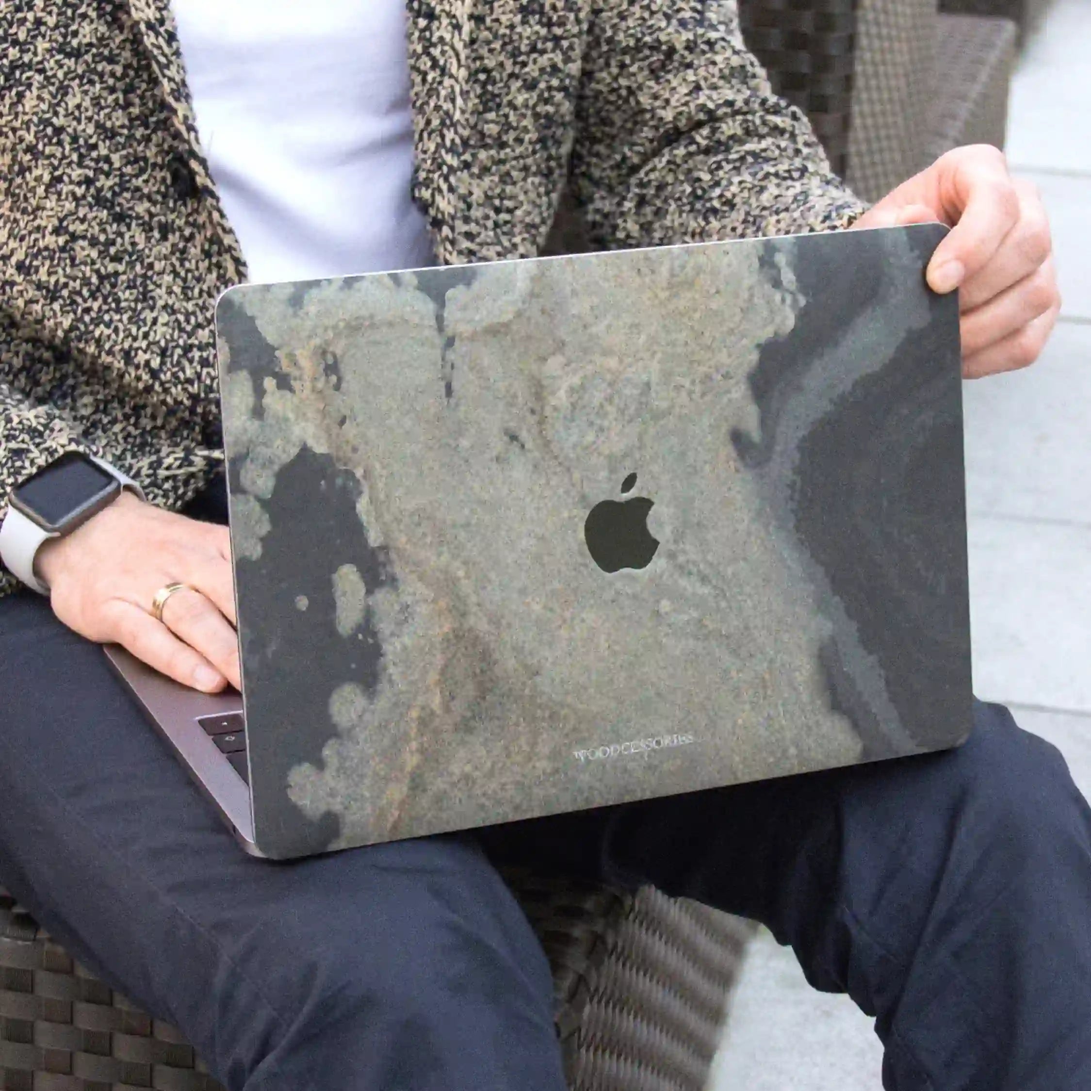 macbook cover folie stein
