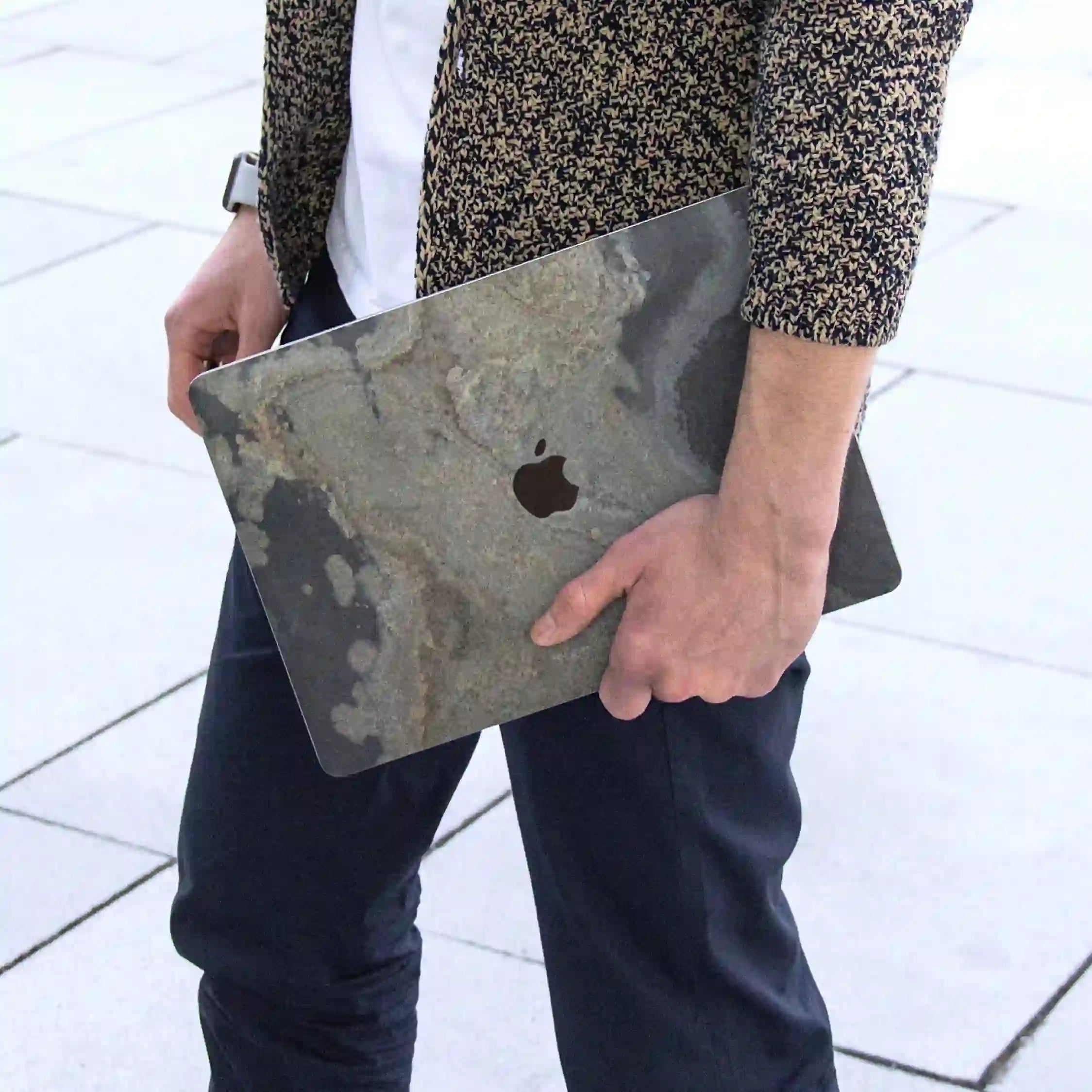 macbook cover folie stein