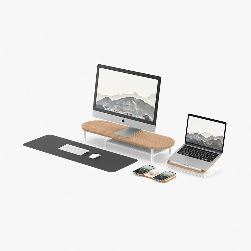 Desk Bundle Gross Single Eiche