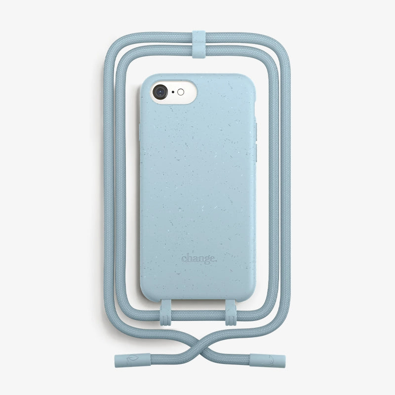 IPhone SE 3/ SE 2 Handykette abnehmbar Beige Blau