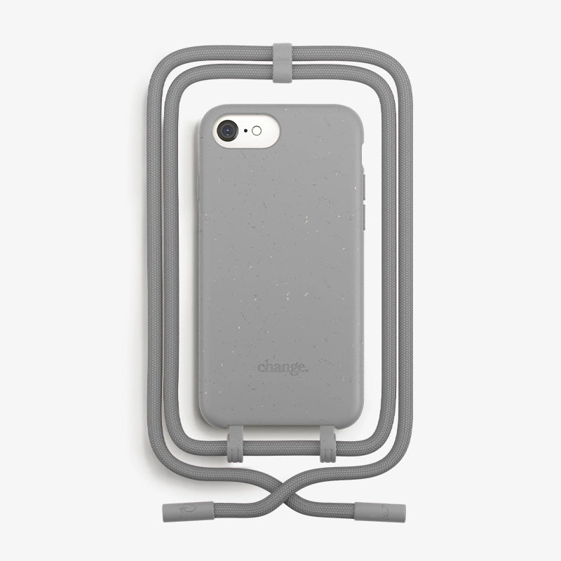 IPhone SE 3/ SE 2 Handykette abnehmbar Grau