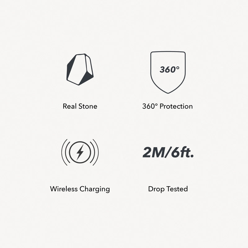 iPhone 13 Pro Stein Handyhülle Grau