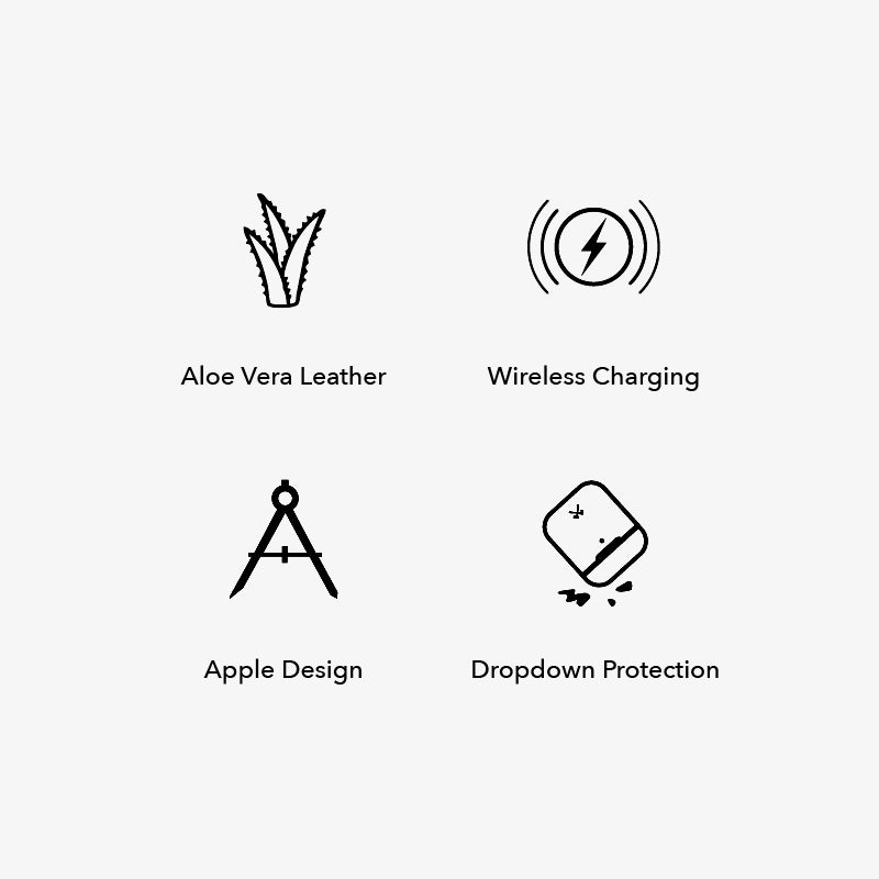 AirPods 3 Hülle Leder Schwarz Vegan