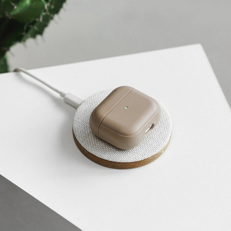 AirPods Hülle nachhaltig Taupe braun