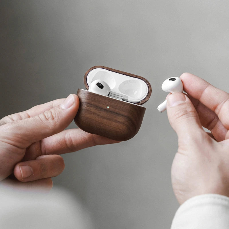 AirPods 1&2 Hülle Holz Walnuss