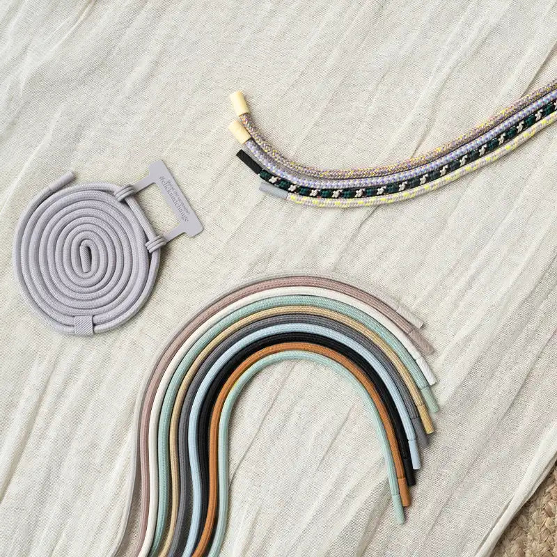 Austauschbare Handykette Grau Grün