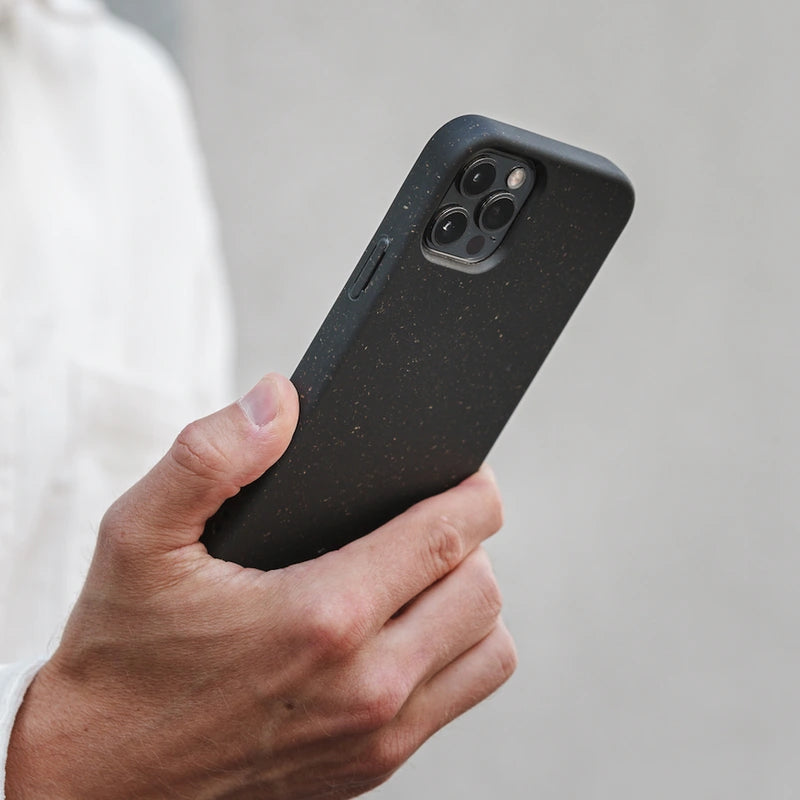 Bio Case + Fullscreen Panzerglas iPhone 12 Schwarz
