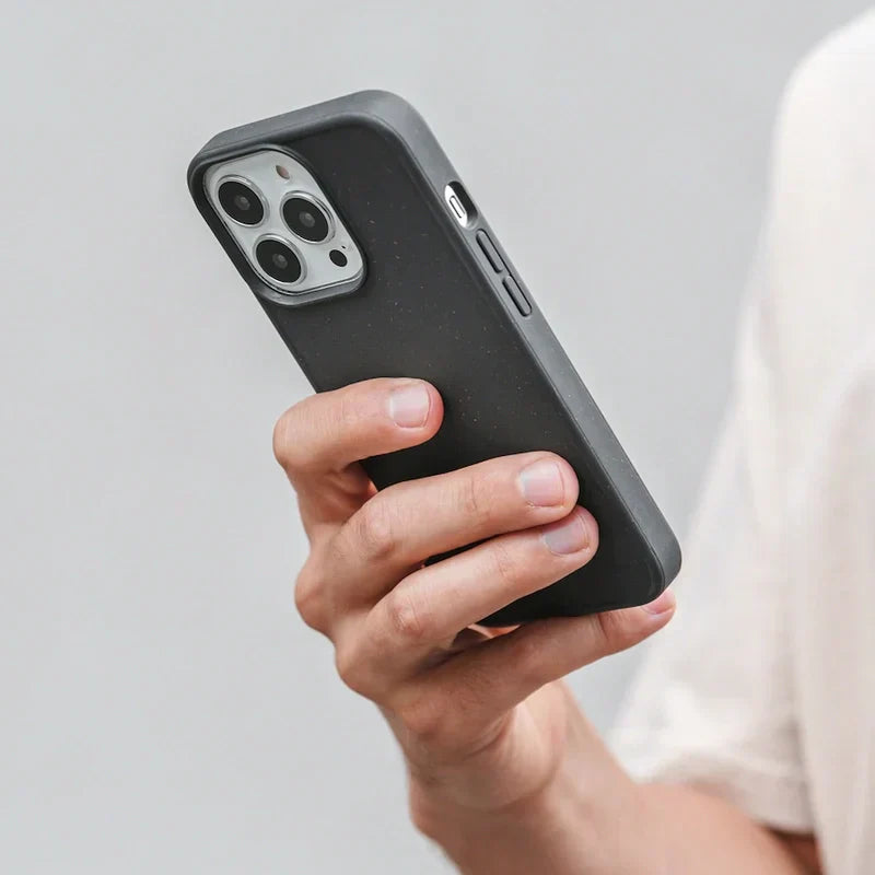 Bio Case + Fullscreen Panzerglas iPhone 15 Pro Max Schwarz