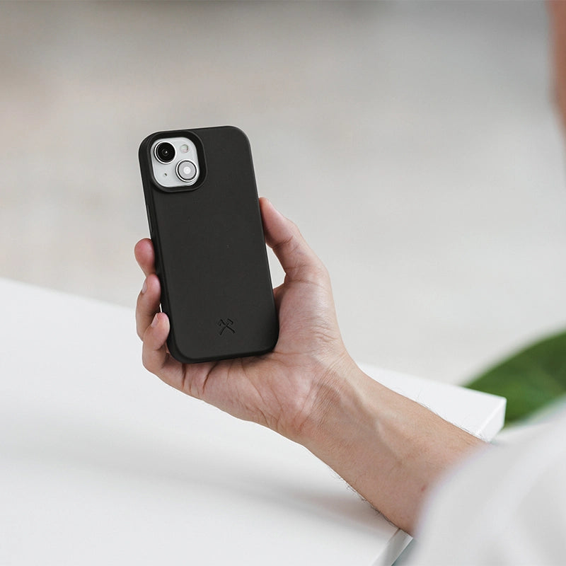 Iphone 15 Plus nachhaltige Bio Handyhülle schwarz