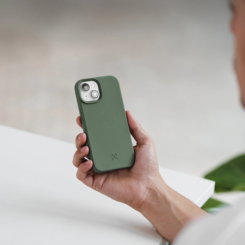 Iphone 15 Plus nachhaltige Bio Handyhülle gruen
