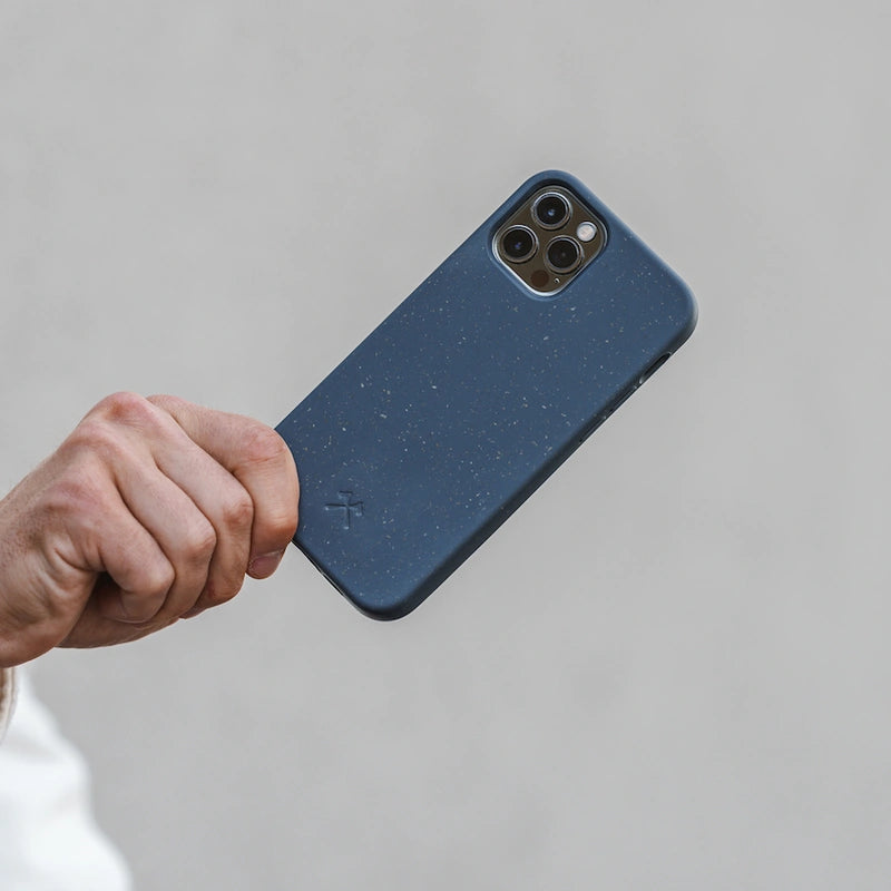 Bio Case + Fullscreen Panzerglas iPhone 12 Navy