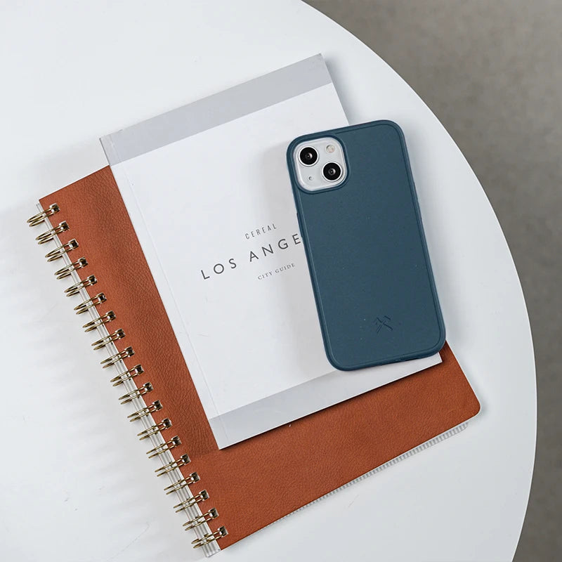 Bio Case + Fullscreen Panzerglas iPhone 14 Plus Navy