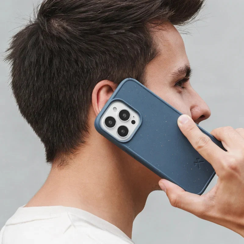 Bio Case + Fullscreen Panzerglas iPhone 13 Mini Navy
