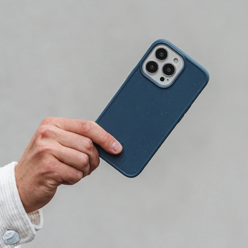 IPhone 14 cell phone case sustainable Navy Blue