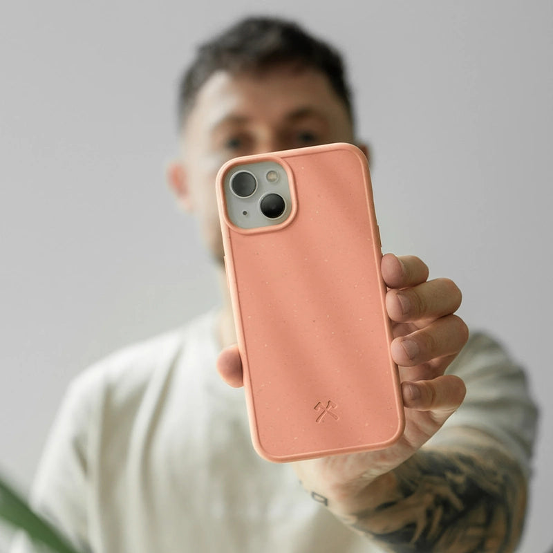 iPhone 12 / 12 Pro Handyhülle nachhaltig Pfirsich