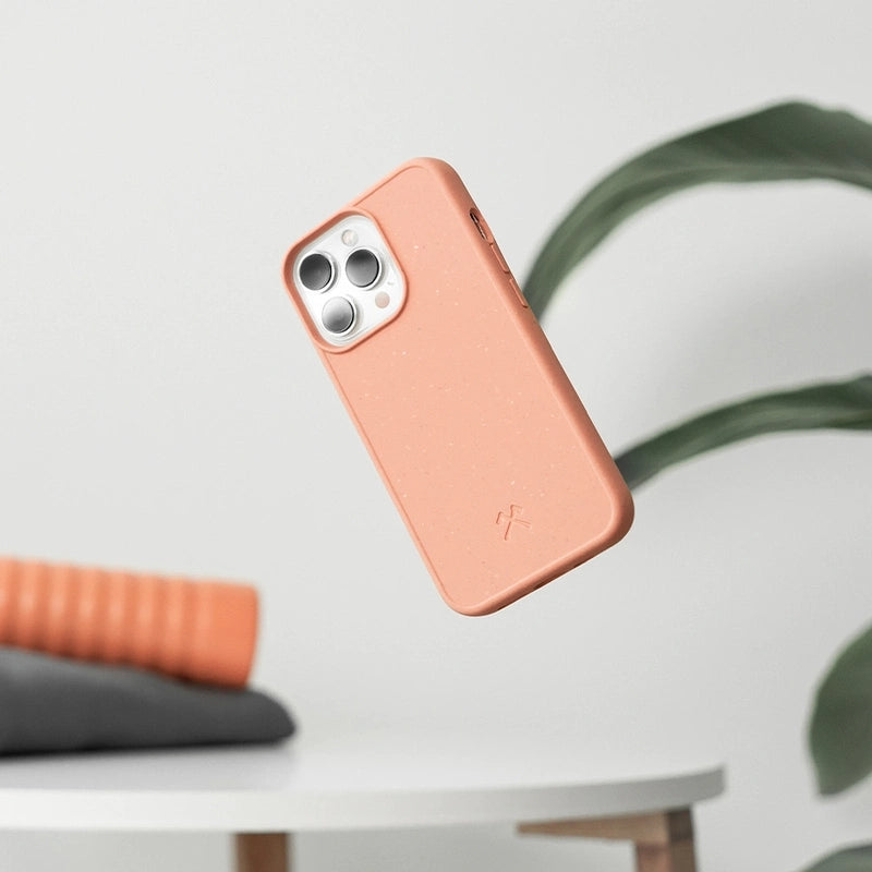 iPhone 12 / 12 Pro Handyhülle nachhaltig Pfirsich