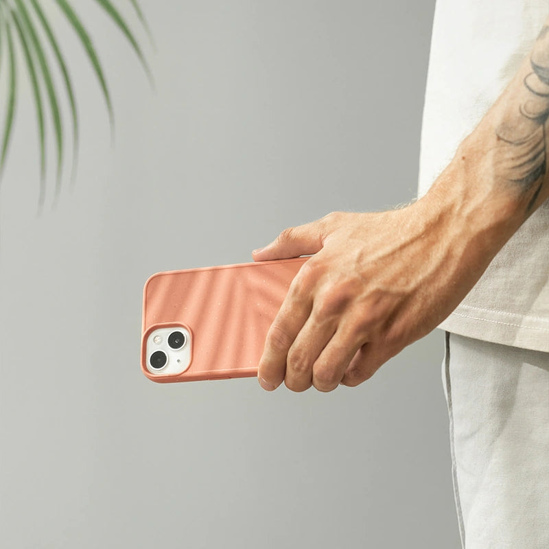 iPhone 12 / 12 Pro Handyhülle nachhaltig Pfirsich