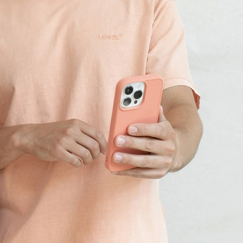 iPhone 12 / 12 Pro Handyhülle nachhaltig Pfirsich