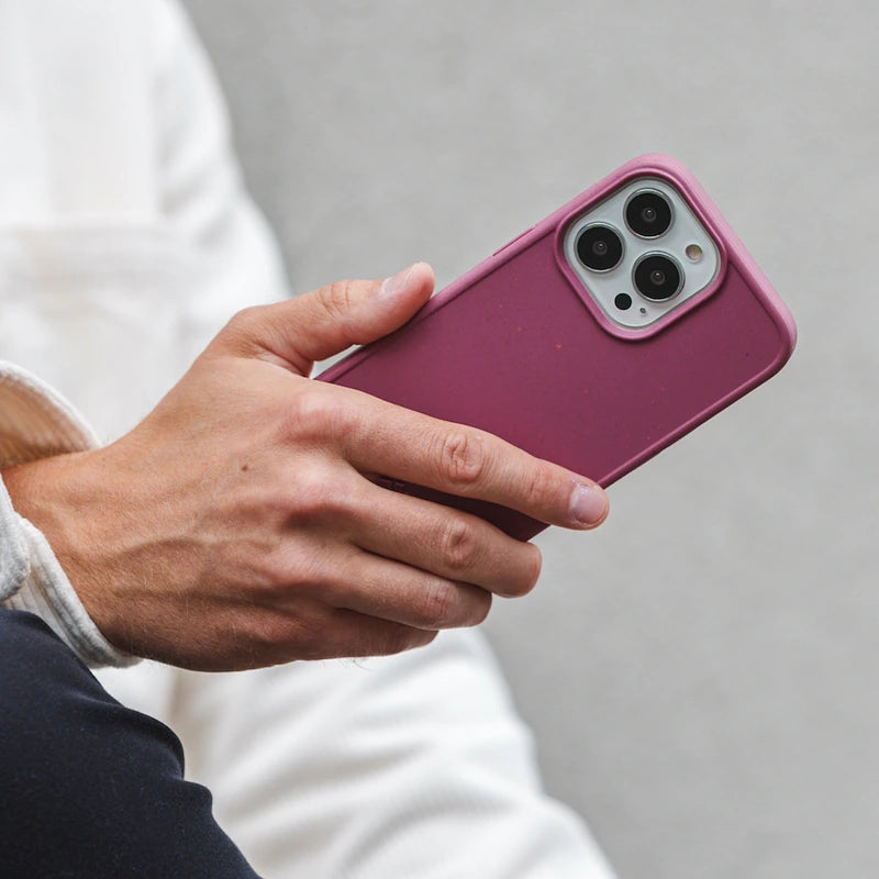 IPhone 14 Pro Max Handyhülle nachhaltig Weinrot