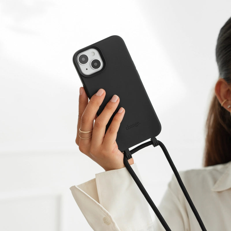 IPhone 15 Handykette abnehmbar Schwarz