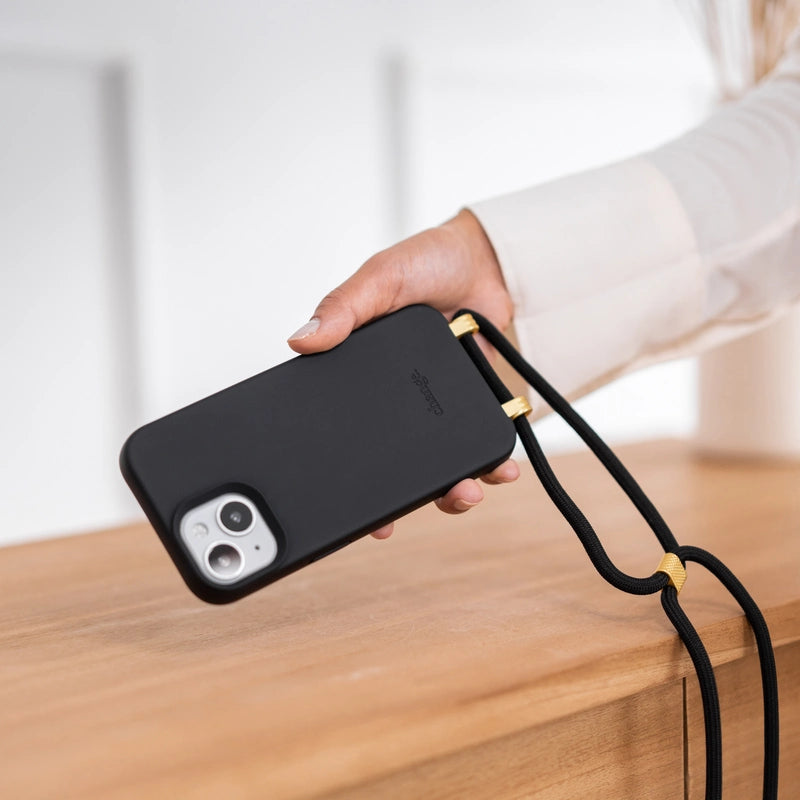 IPhone 15 Handykette abnehmbar Schwarz