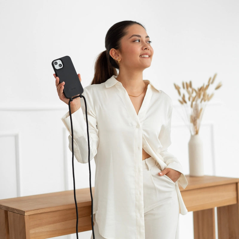 IPhone 15 Pro Max Handykette abnehmbar Schwarz