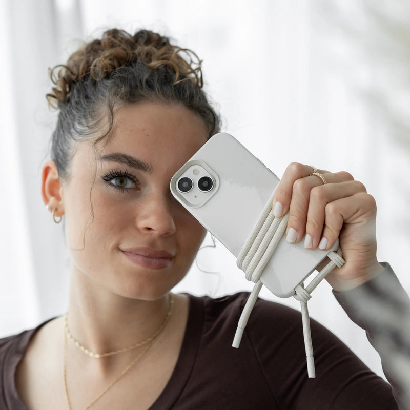 Handykette iPhone 15 Dove White