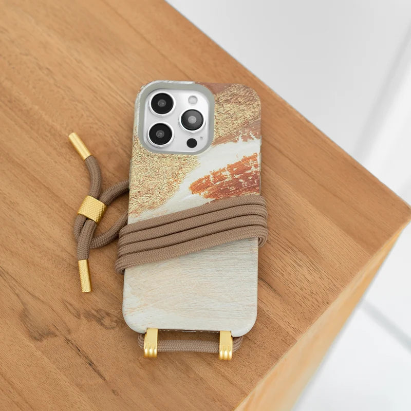 iPhone 15 Handykette Gold