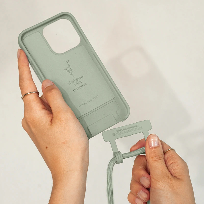 IPhone 14 Plus Handykette abnehmbar Grün