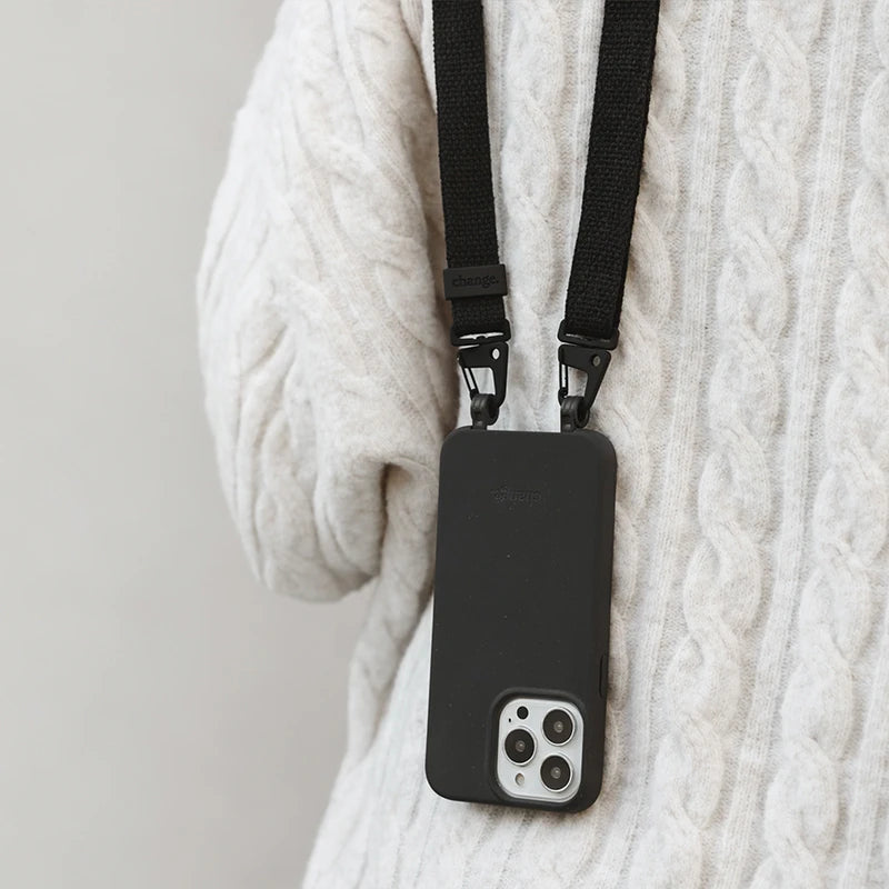 Austauschbare Handykette Schwarz