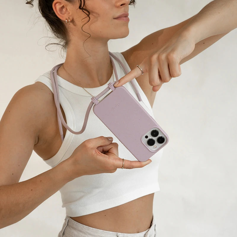 Iphone 11/ Xr Handykette abnehmbar Lila