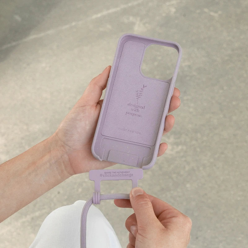 Iphone 11/ Xr Handykette abnehmbar Lila