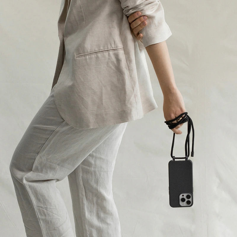 Iphone 13 Mini Handykette abnehmbar Schwarz