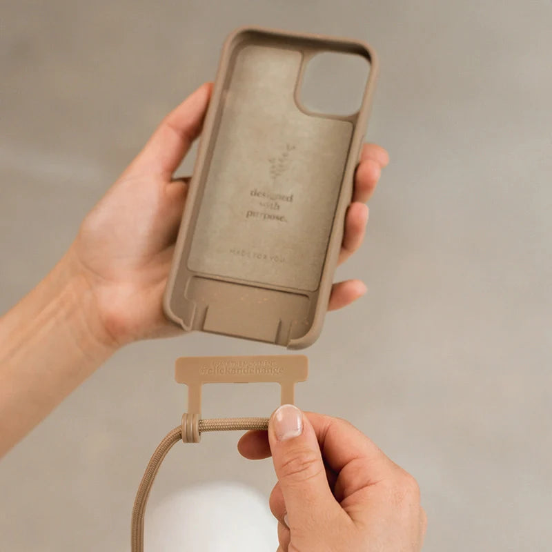 iPhone 16 Handykette Taupe