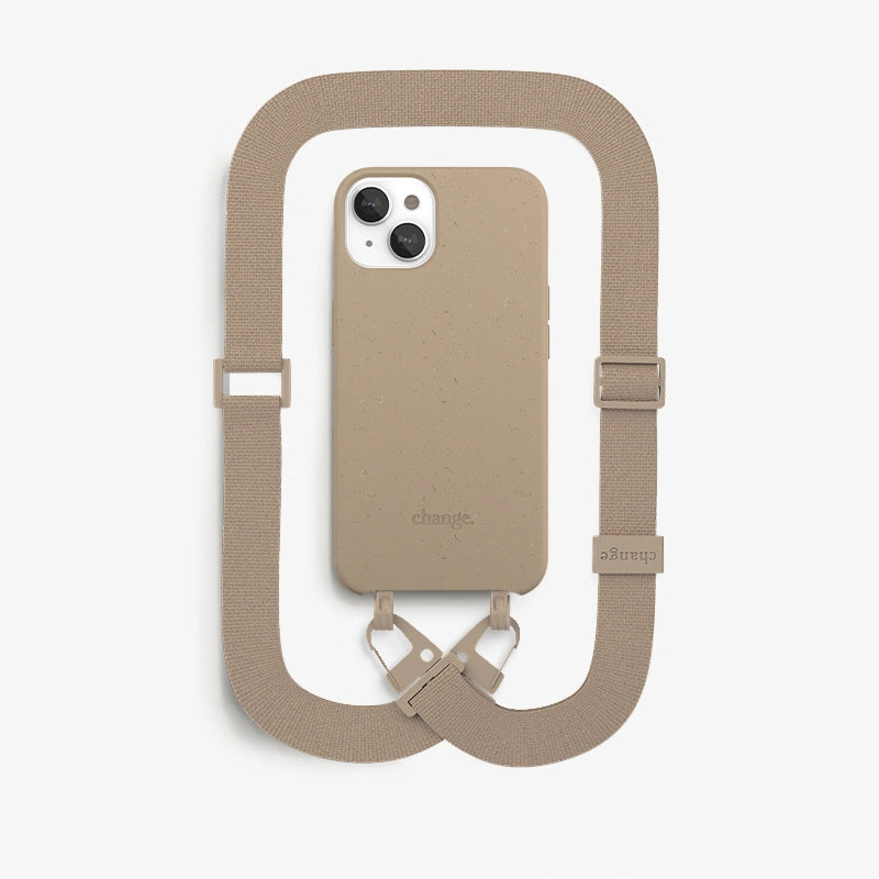 IPhone 14 Handykette Taupe