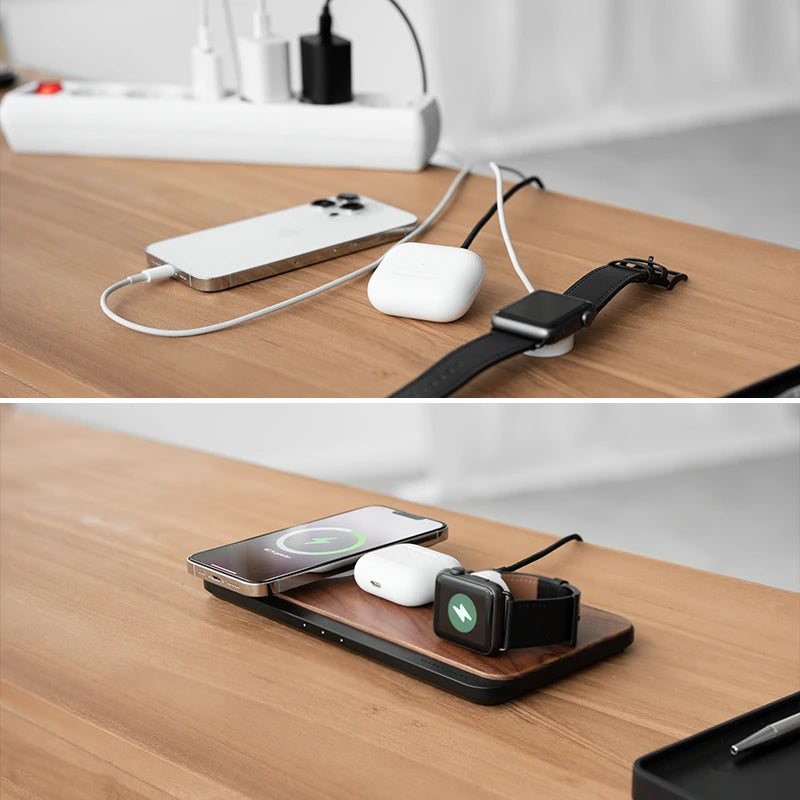 3-in-1 MagSafe & Apple Watch Charger