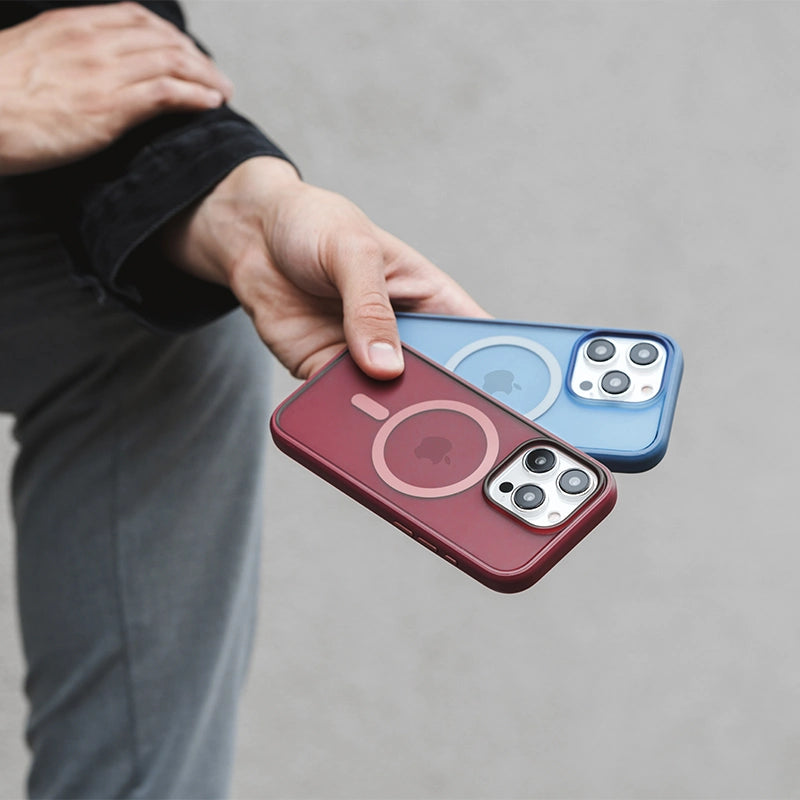 iPhone 13 Clear Case MagSafe blau/matt